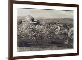 View of the Goetheanum and Heating House, Dornach, Switzerland, 1914-1916-null-Framed Giclee Print