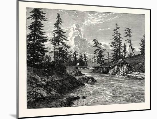 View of The Gorge-null-Mounted Giclee Print