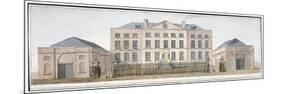 View of the Governor's House at Knightsbridge Barracks, Westminster, London, C1810-null-Mounted Giclee Print