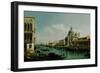 View of the Grand Canal and the Punta Della Dogana, Ca 1743-Bernardo Bellotto-Framed Giclee Print