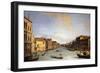 View of The Grand Canal from the Rialto Bridge, c.1730-68-Canaletto-Framed Giclee Print