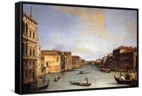 View of The Grand Canal from the Rialto Bridge, c.1730-68-Canaletto-Framed Stretched Canvas