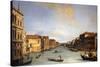 View of The Grand Canal from the Rialto Bridge, c.1730-68-Canaletto-Stretched Canvas