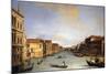 View of The Grand Canal from the Rialto Bridge, c.1730-68-Canaletto-Mounted Giclee Print