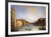 View of The Grand Canal from the Rialto Bridge, c.1730-68-Canaletto-Framed Giclee Print