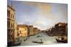 View of The Grand Canal from the Rialto Bridge, c.1730-68-Canaletto-Mounted Giclee Print