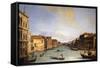 View of The Grand Canal from the Rialto Bridge, c.1730-68-Canaletto-Framed Stretched Canvas