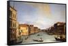 View of The Grand Canal from the Rialto Bridge, c.1730-68-Canaletto-Framed Stretched Canvas