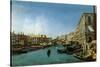 View of the Grand Canal from the Riva Del Vin and Riva Del Carbon-Alessandro Bonvicino Moretto-Stretched Canvas