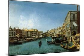 View of the Grand Canal from the Riva Del Vin and Riva Del Carbon-Alessandro Bonvicino Moretto-Mounted Giclee Print