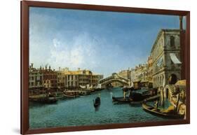 View of the Grand Canal from the Riva Del Vin and Riva Del Carbon-Alessandro Bonvicino Moretto-Framed Giclee Print