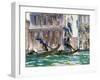 View of the Grand Canal in Venice by John Singer Sargent-null-Framed Photographic Print