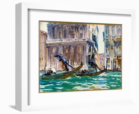 View of the Grand Canal in Venice, C.1906 (Watercolour)-John Singer Sargent-Framed Giclee Print