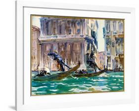 View of the Grand Canal in Venice, C.1906 (Watercolour)-John Singer Sargent-Framed Giclee Print