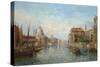 View of the Grand Canal, Venice-Alfred Pollentine-Stretched Canvas