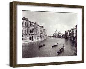 View of the Grand Canal with Gondolas-null-Framed Photographic Print