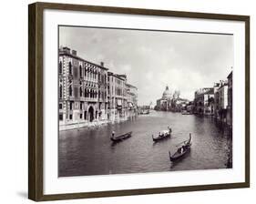 View of the Grand Canal with Gondolas-null-Framed Photographic Print