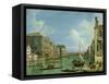 View of the Grand Canal-Canaletto-Framed Stretched Canvas