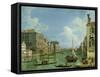 View of the Grand Canal-Canaletto-Framed Stretched Canvas