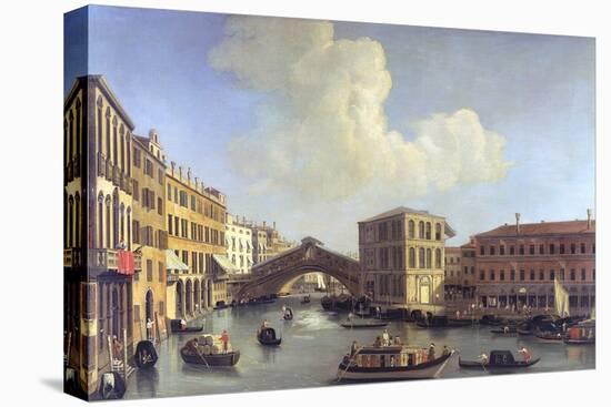 View of the Grand Canal-William James-Stretched Canvas