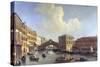 View of the Grand Canal-William James-Stretched Canvas