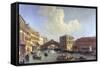 View of the Grand Canal-William James-Framed Stretched Canvas