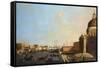 View of the Grand Canal-William James-Framed Stretched Canvas