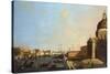 View of the Grand Canal-William James-Stretched Canvas