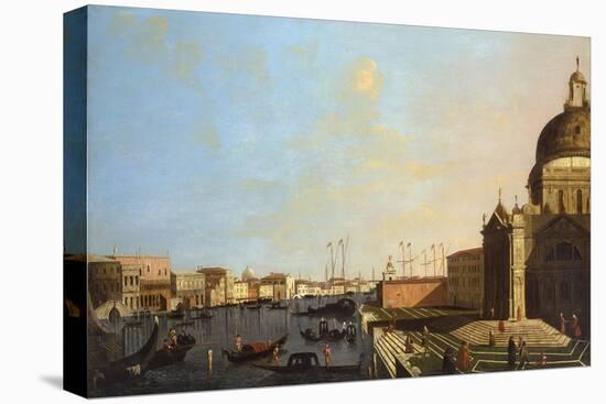 View of the Grand Canal-William James-Stretched Canvas
