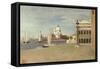 View of the Grand Canal-Jean-Baptiste-Camille Corot-Framed Stretched Canvas