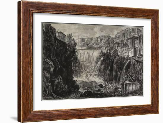 View of the Grand Cascade at Tivoli, 1766-Giovanni Battista Piranesi-Framed Giclee Print