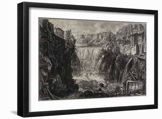 View of the Grand Cascade at Tivoli, 1766-Giovanni Battista Piranesi-Framed Giclee Print