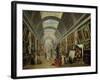 View of the Grand Gallery of the Louvre, 1796-Hubert Robert-Framed Giclee Print