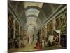 View of the Grand Gallery of the Louvre, 1796-Hubert Robert-Mounted Giclee Print