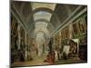 View of the Grand Gallery of the Louvre, 1796-Hubert Robert-Mounted Giclee Print