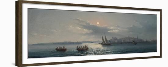View of the Grand Harbour, Valletta, 1885-Giancinto Gianni-Framed Premium Giclee Print