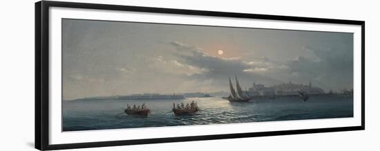 View of the Grand Harbour, Valletta, 1885-Giancinto Gianni-Framed Premium Giclee Print