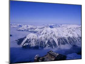 View of the Grand Massif and Ski Resort of Flaine, Aguile Du Midi, Chamonix, French Alps, France-Tom Teegan-Mounted Photographic Print