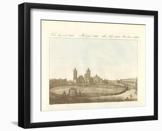 View of the Grand Plaza of Mexico-City in America-null-Framed Giclee Print