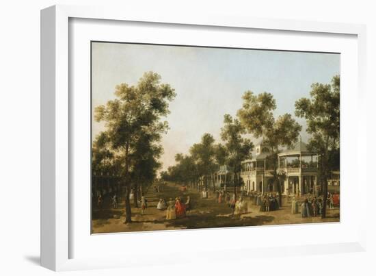 View of the Grand Walk, Vauxhall Gardens-Canaletto-Framed Giclee Print