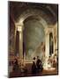 View of the Grande Galerie of the Louvre, 1841-Patrick Allan-fraser-Mounted Giclee Print
