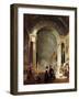 View of the Grande Galerie of the Louvre, 1841-Patrick Allan-fraser-Framed Giclee Print