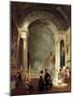 View of the Grande Galerie of the Louvre, 1841-Patrick Allan-fraser-Mounted Giclee Print