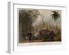 View of the Great Dagon Pagoda and Adjacent Scenery Taken on the Eastern Road from Rangoon-Joseph Moore-Framed Giclee Print