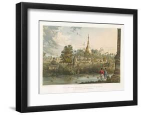 View of the Great Dagon Pagoda at Rangoon from the West, Engraved by Henry Pyall (1795-1833)…-Joseph Moore-Framed Premium Giclee Print