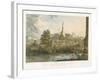 View of the Great Dagon Pagoda at Rangoon from the West, Engraved by Henry Pyall (1795-1833)…-Joseph Moore-Framed Giclee Print