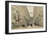 View of the Great Gallery at the Louvre, C.1850-70-Louis Jules Arnout-Framed Giclee Print