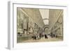 View of the Great Gallery at the Louvre, C.1850-70-Louis Jules Arnout-Framed Giclee Print