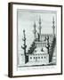 View of the Great Mosque at Medina before the Desecration of the Tombs by the Wahhabi Sect, from…-null-Framed Giclee Print