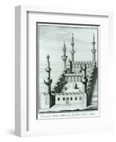 View of the Great Mosque at Medina before the Desecration of the Tombs by the Wahhabi Sect, from…-null-Framed Giclee Print